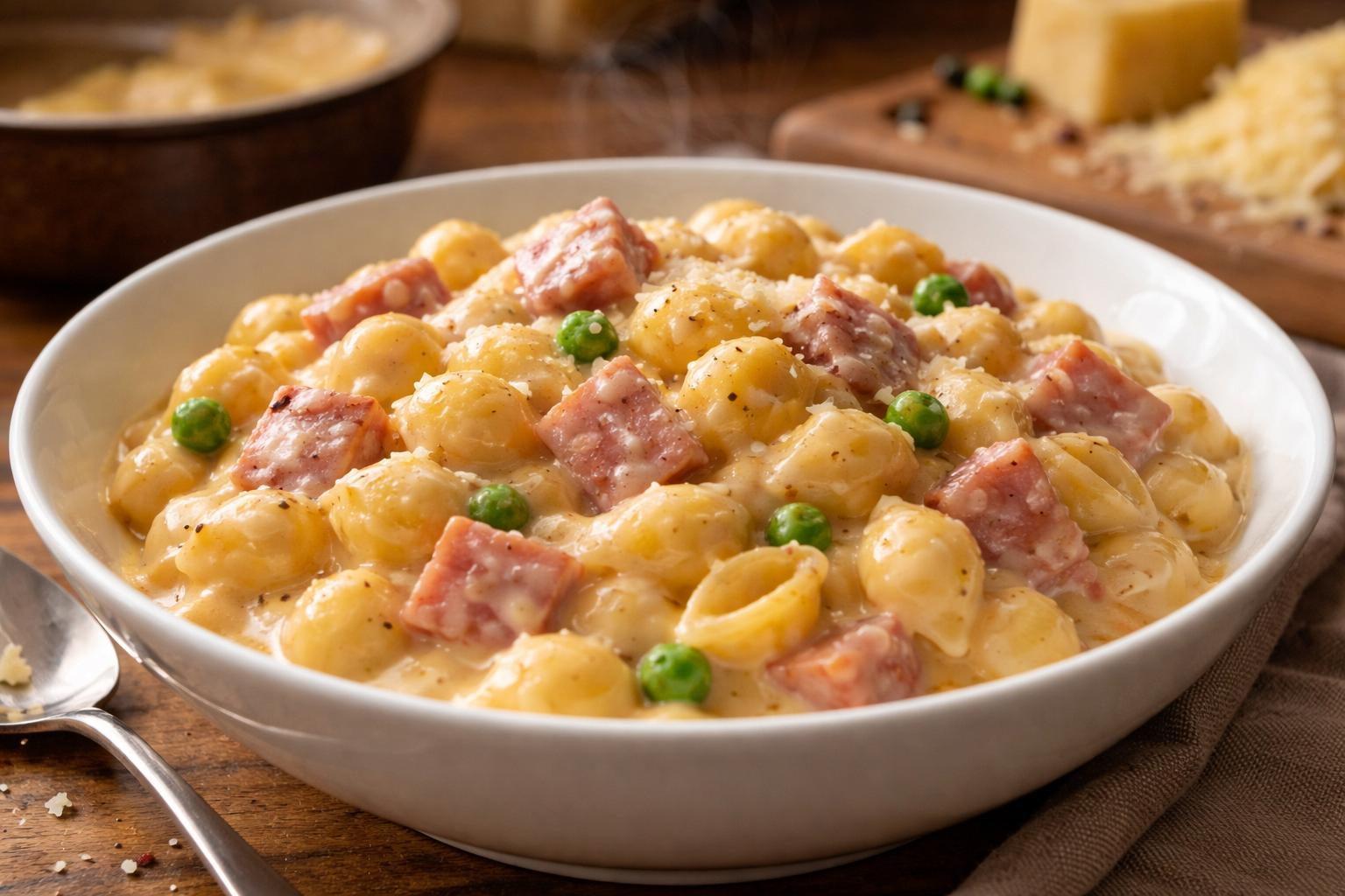 Ten ekspresowy sos robi z makaronu z szynką danie marzeń