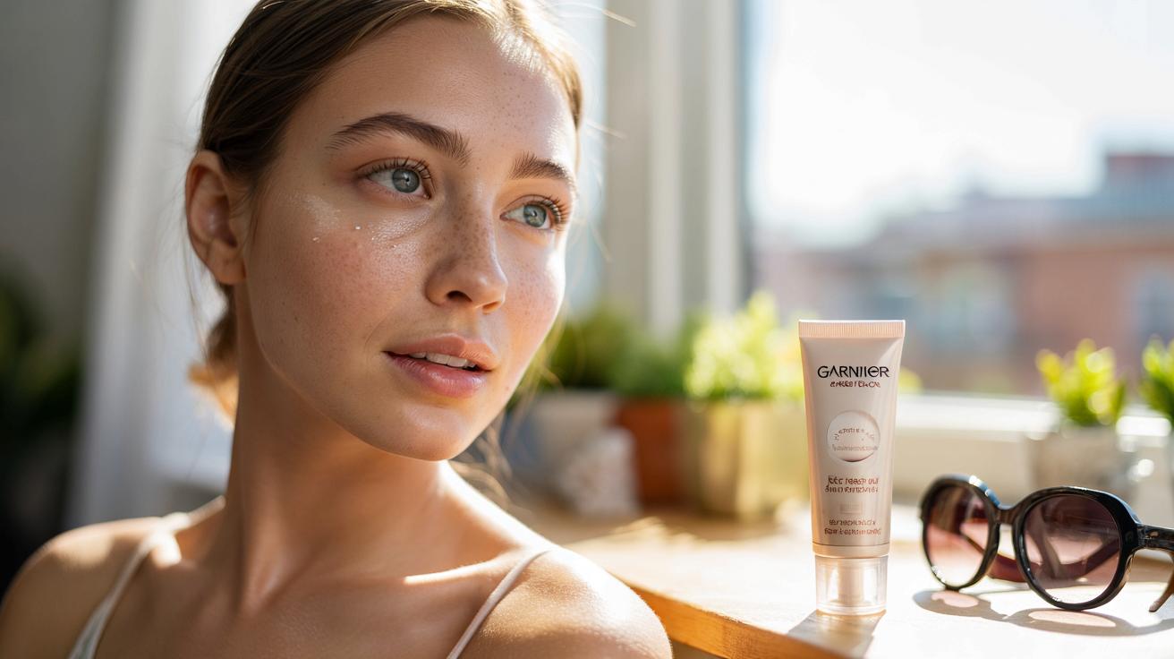 Ten krem tonujący z filtrem SPF50 robi efekt filtra na twarzy