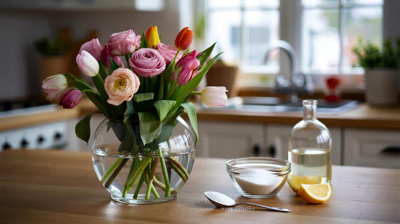 Ten kuchenny trik uratuje więdnące kwiaty w wazonie w kilka godzin