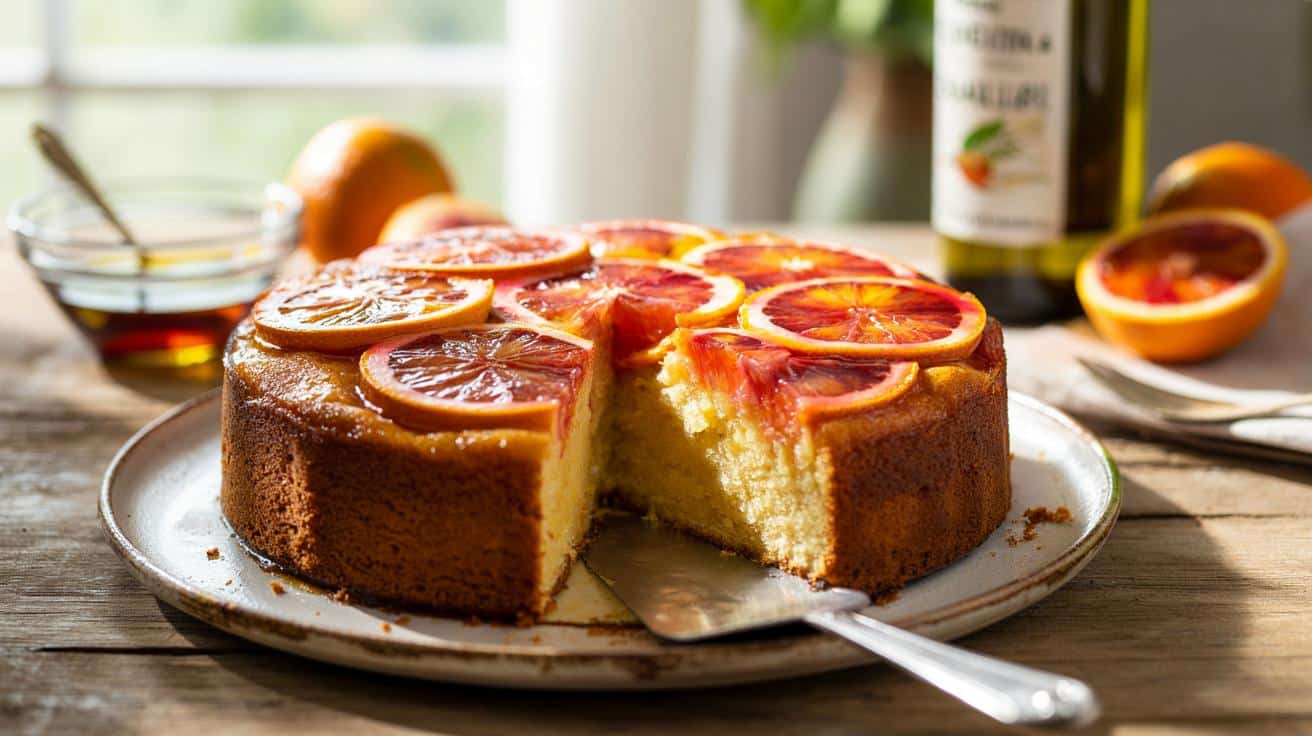 Ten marcowy cytrusowy placek znika z talerza w kilka minut