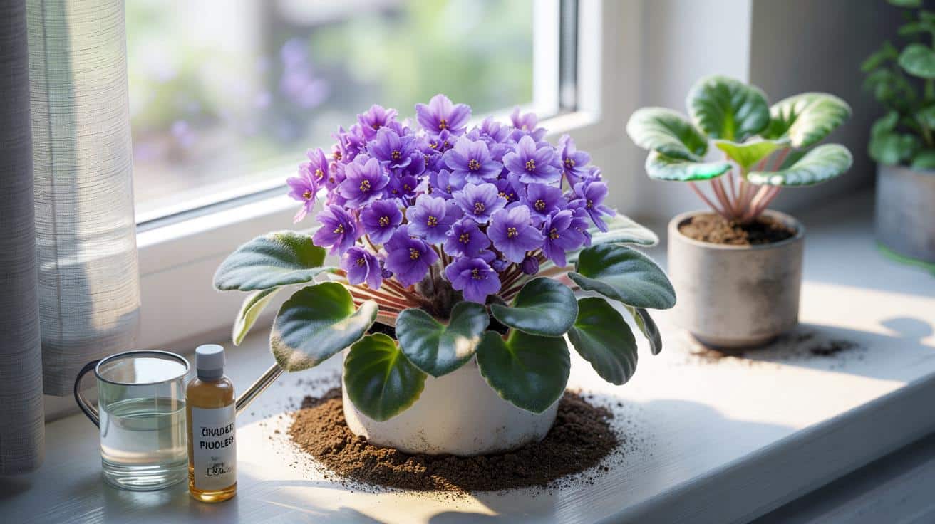 Ten marcowy rytuał sprawia, że fiołek afrykański kwitnie bez przerwy do lata