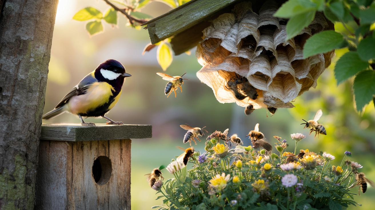 Ten niepozorny ptak z ogrodu pomaga ratować pszczoły przed szerszeniem azjatyckim