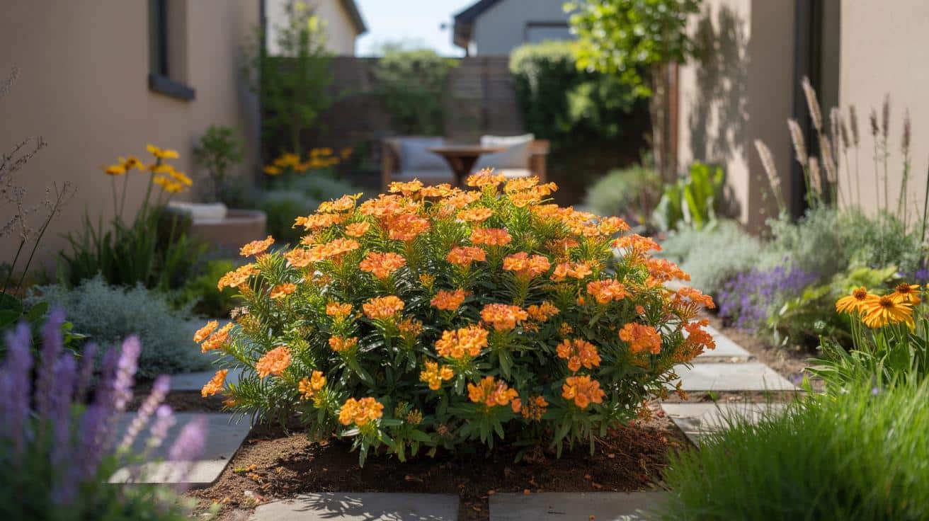 Ten niski krzew o pomarańczowych kwiatach odmieni każdy mały ogród