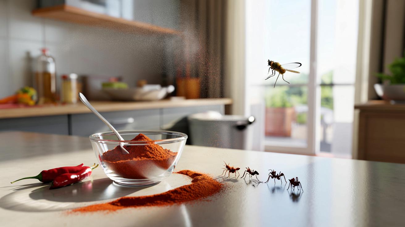 Ten ostry dodatek z kuchni przepędzi muchy i mrówki w kilka minut