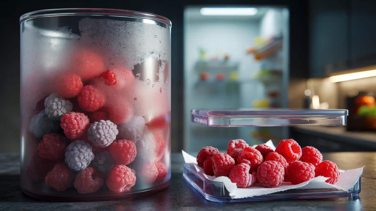 Ten powszechny błąd przy przechowywaniu malin sprawia, że pleśnieją już następnego dnia