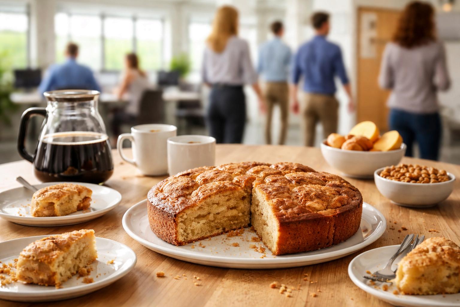 Ten prosty placek z jabłek znika z biura w kilka minut