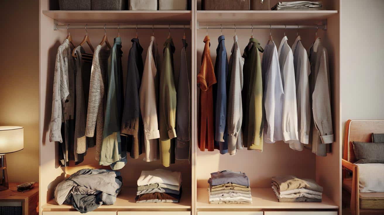 Ten prosty sposób na organizację szafy sprawia że odzież trwa dwa razy dłużej