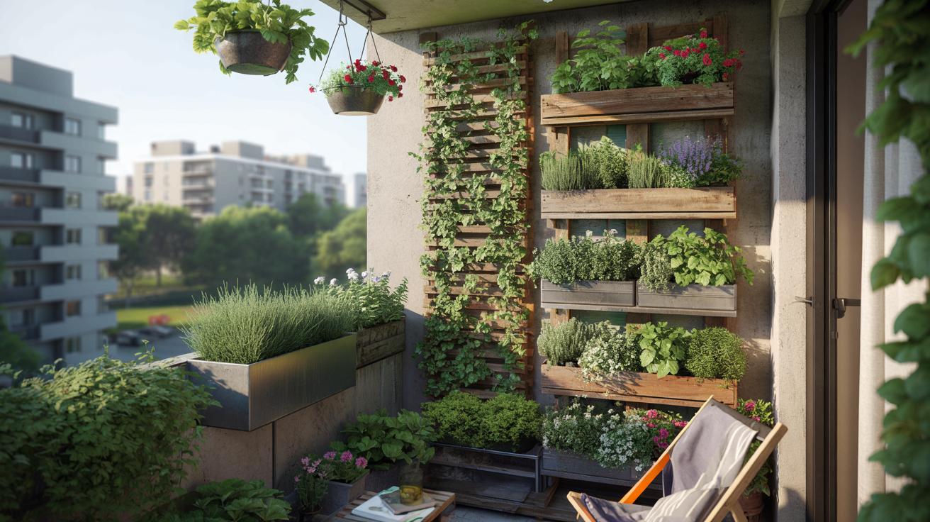 Ten prosty trik sprawia, że balkon zamienia się w zieloną oazę