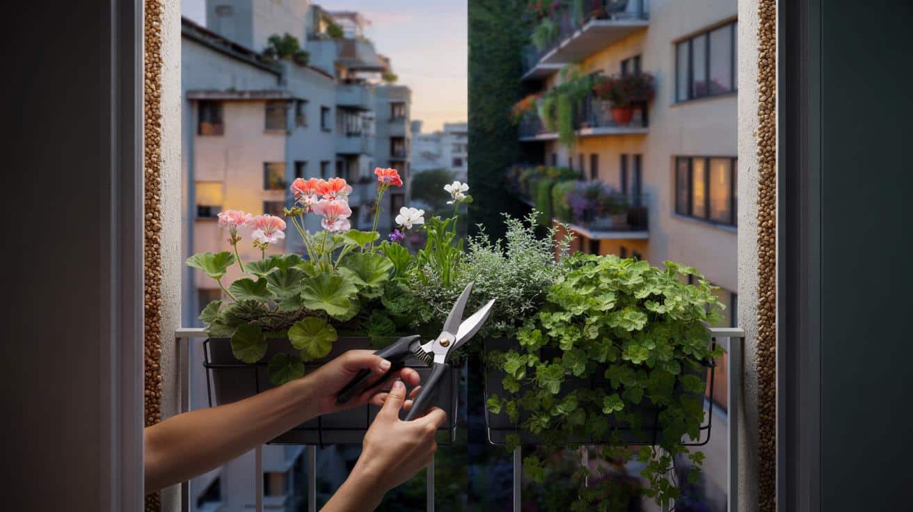Ten prosty trik sprawia, że balkonowy ogród wygląda bujniej