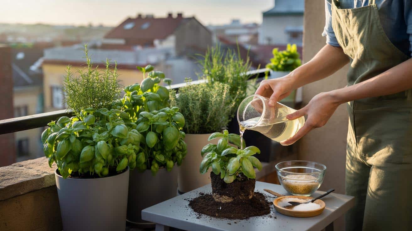 Ten prosty trik sprawia, że zioła na balkonie rosną szybciej