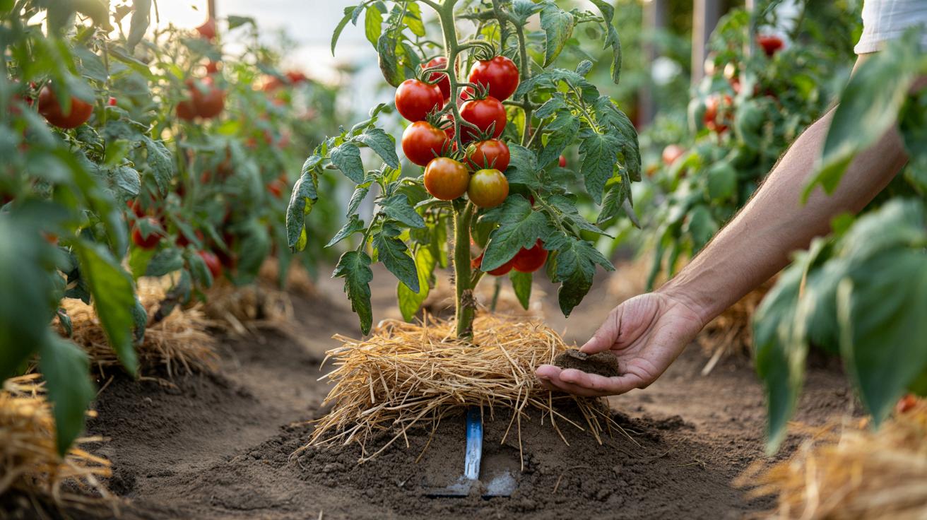 Ten prosty zabieg przed podlewaniem sprawi, że pomidory będą silniejsze i zdrowsze