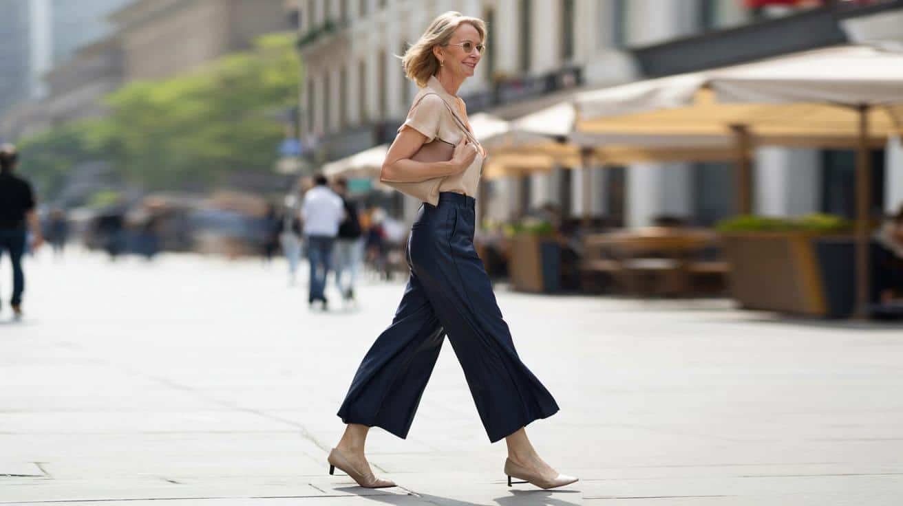 Ten przewiewny model spodni z Uniqlo odejmuje lat po pięćdziesiątce