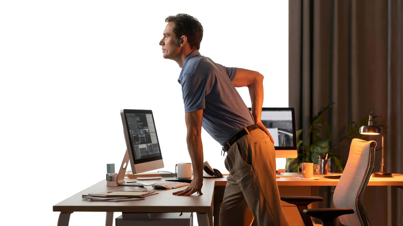 Ten sposób na ból pleców po siedzeniu cały dzień przy komputerze przynosi ulgę od razu