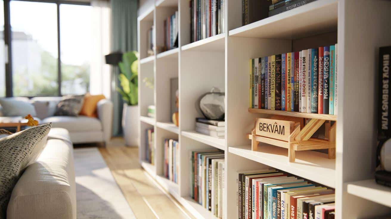 Ten tani gadżet z IKEA podwaja miejsce na książki w salonie