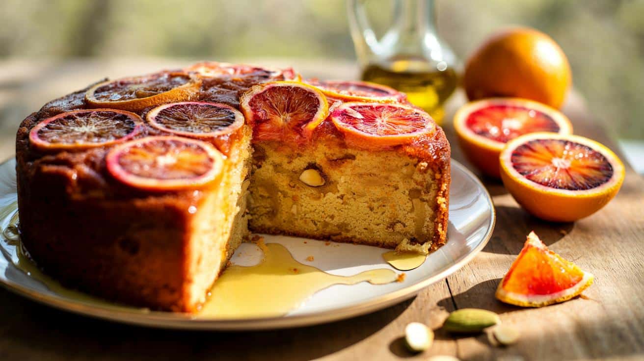 Ten wilgotny tort z krwistą pomarańczą znika z talerza w 5 minut