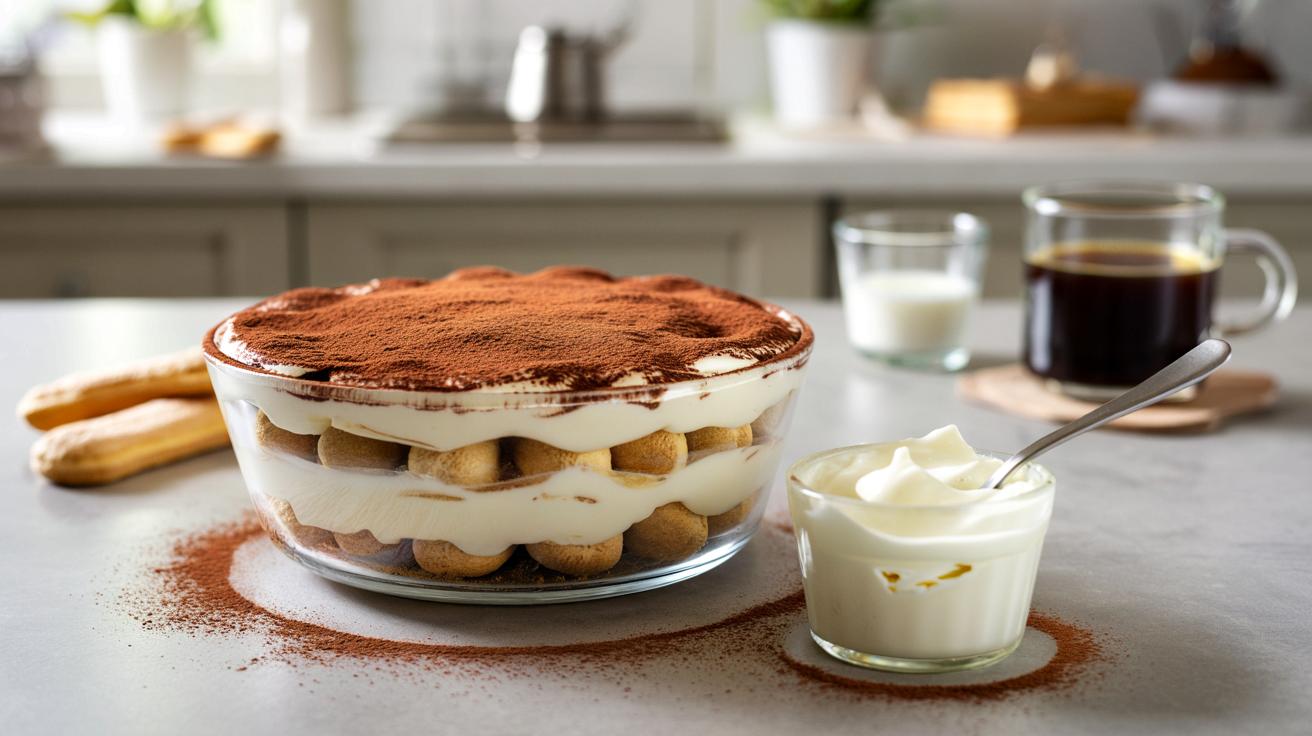 Tiramisu w wersji fit: zamień mascarpone na lżejszy nabiał i ciesz się deserem bez wyrzutów sumienia
