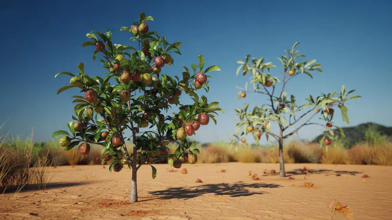 To azjatyckie drzewko owocowe znosi suszę lepiej niż jabłoń