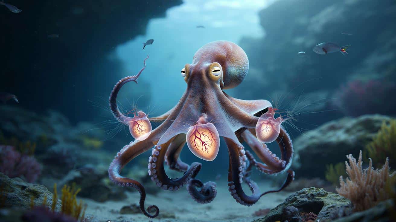 To zwierzę ma trzy serca. Naukowcy wyjaśniają, po co mu aż tyle