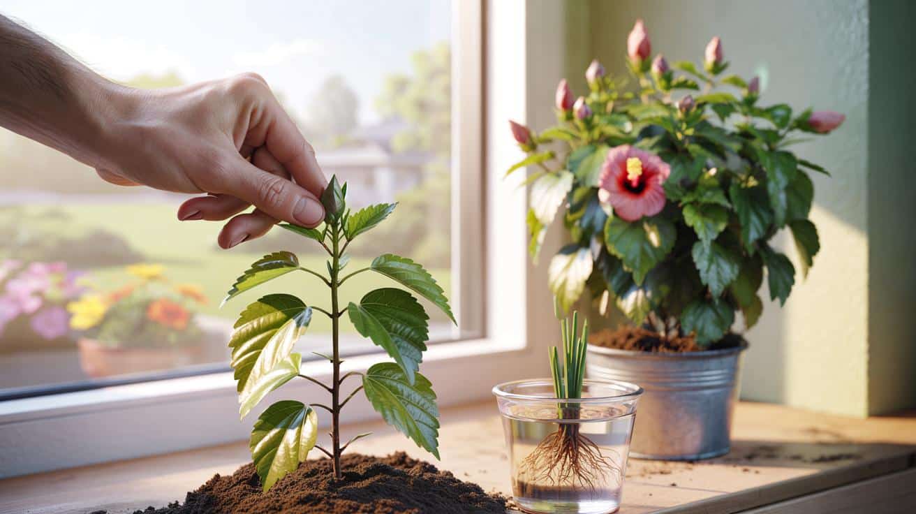 Trik na hibiskusa w marcu: 3 sekundy pracy, dwa razy więcej kwiatów