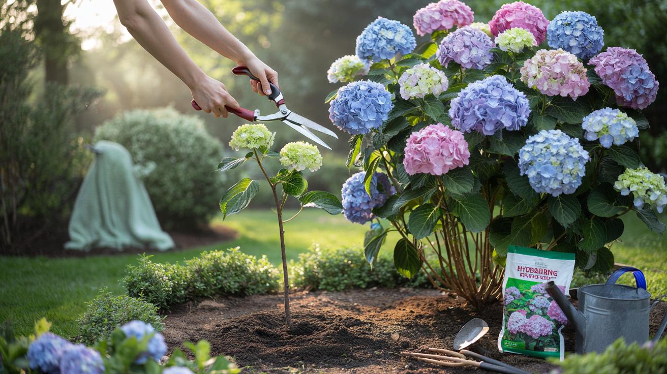 Hortensje jak z ogrodowej okładki: wiosenny trik, który zapewni im obfite kwitnienie co roku