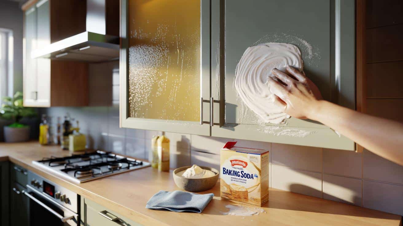 Genialny trik na tłuste szafki kuchenne: wystarczy prosty proszek, który masz pod ręką