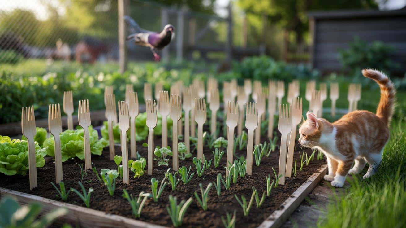 Trik z drewnianymi widelcami robi furorę w ogródkach warzywnych