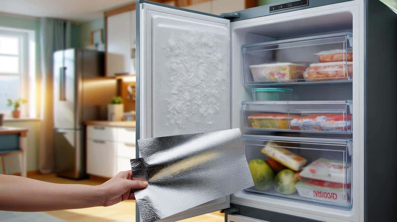 Trik z folią aluminiową w zamrażarce: mniej lodu, niższe rachunki