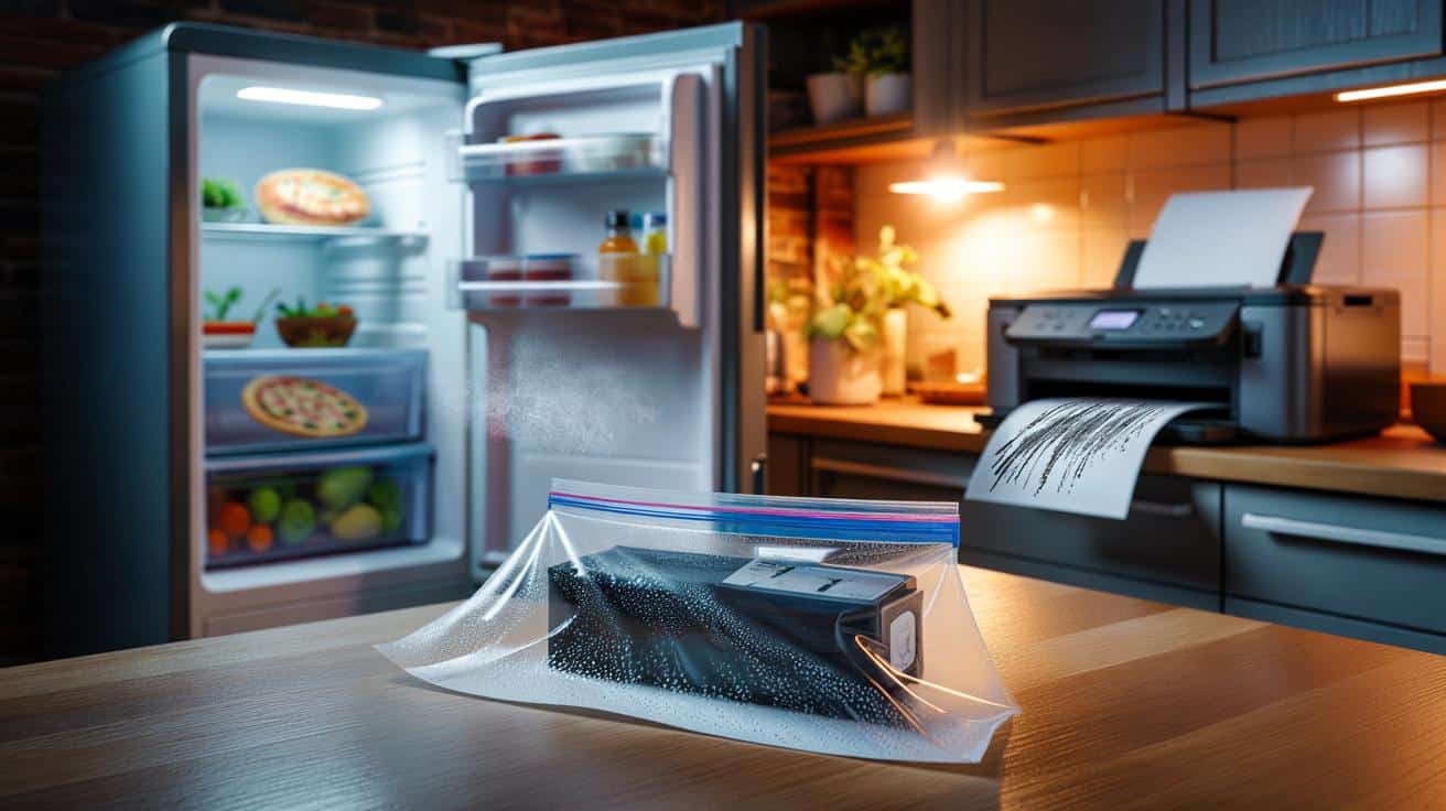 Trik z zamrażarką który ożywia stary tusz do drukarki