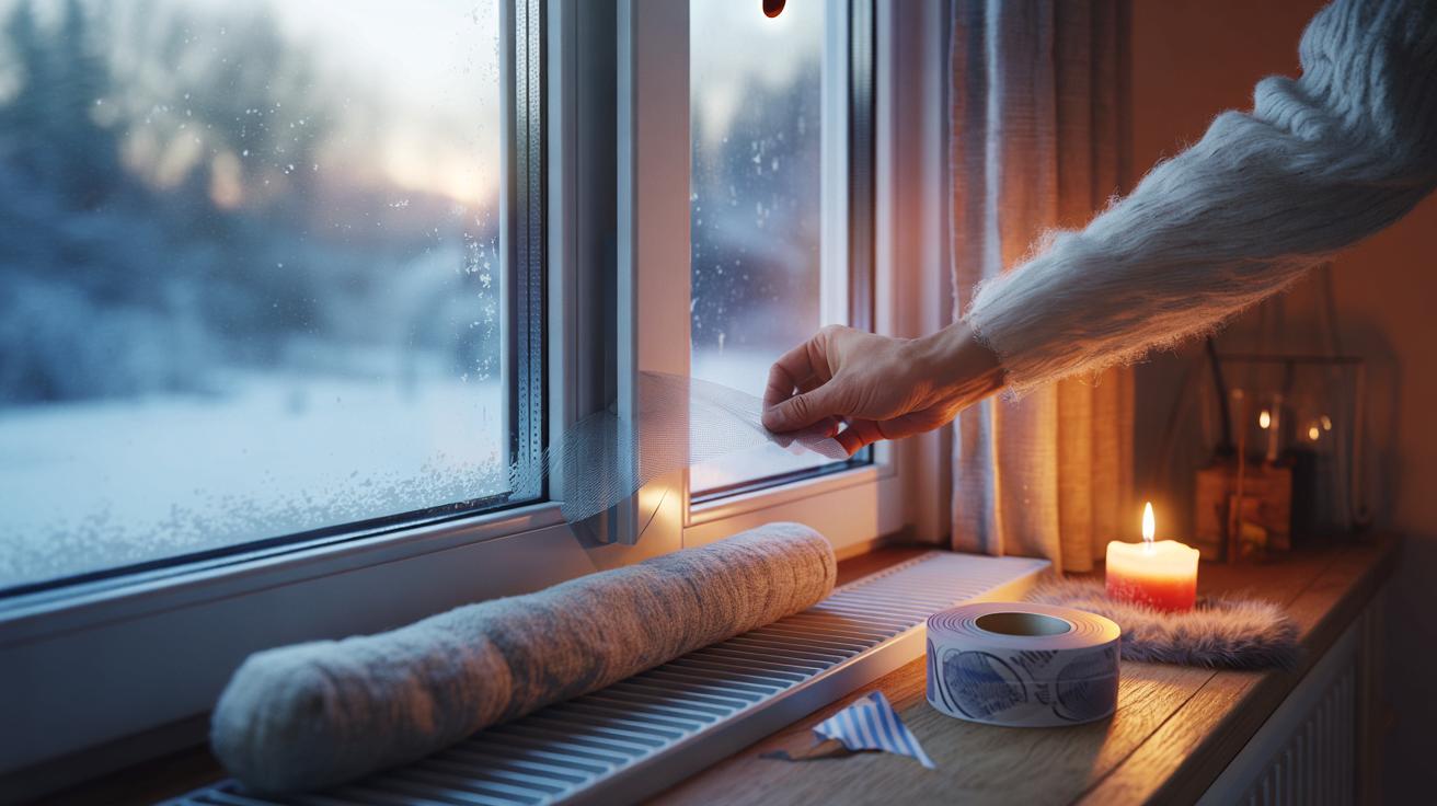 Trik ze Skandynawii: prosty sposób na zimne przeciągi z okien