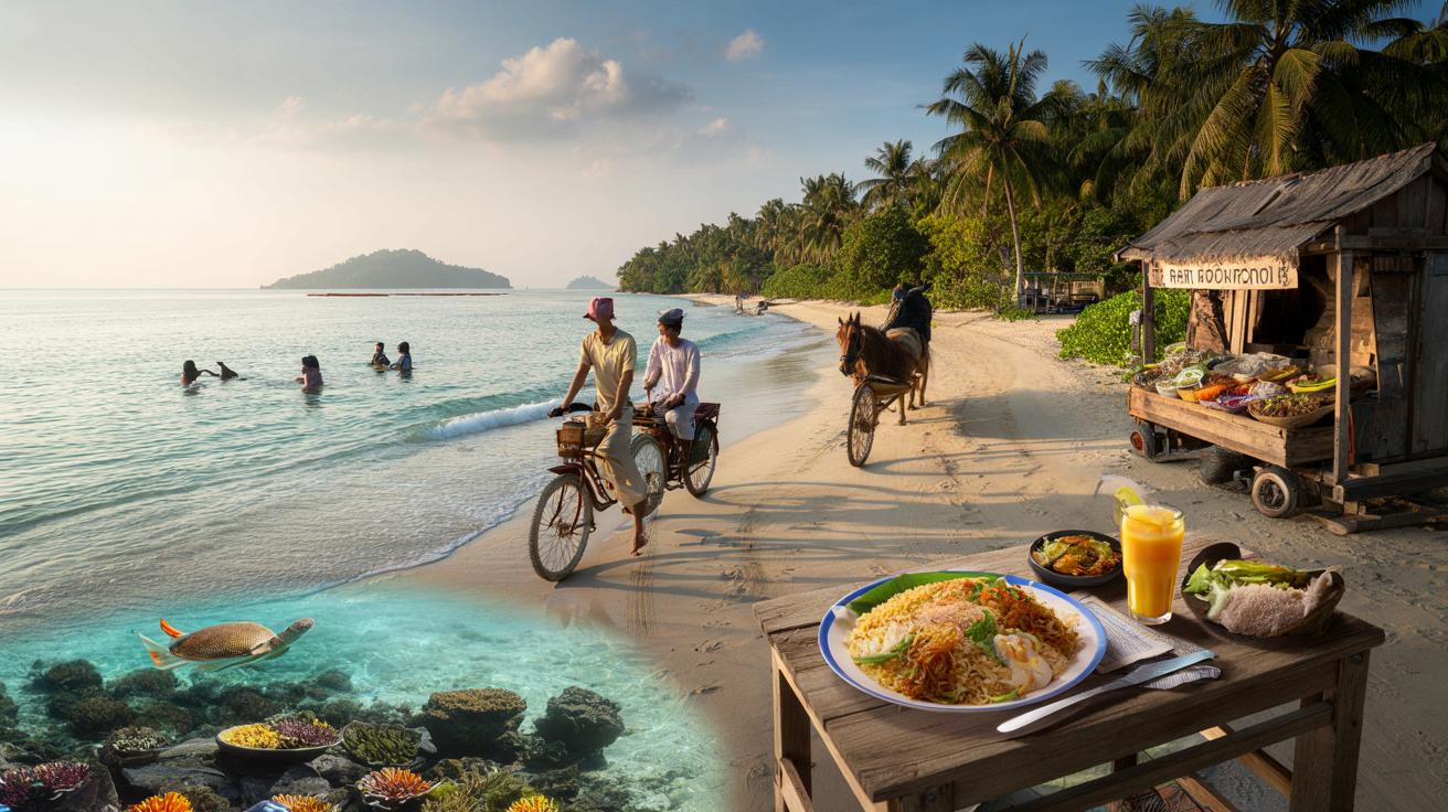 Tropikalna wyspa bez samochodów: ciepłe morze i posiłki za mniej niż 10 zł