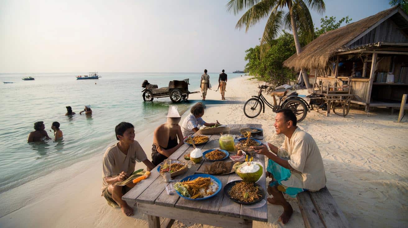 Tropikalna wyspa bez samochodów: ciepłe morze i obiady za grosze