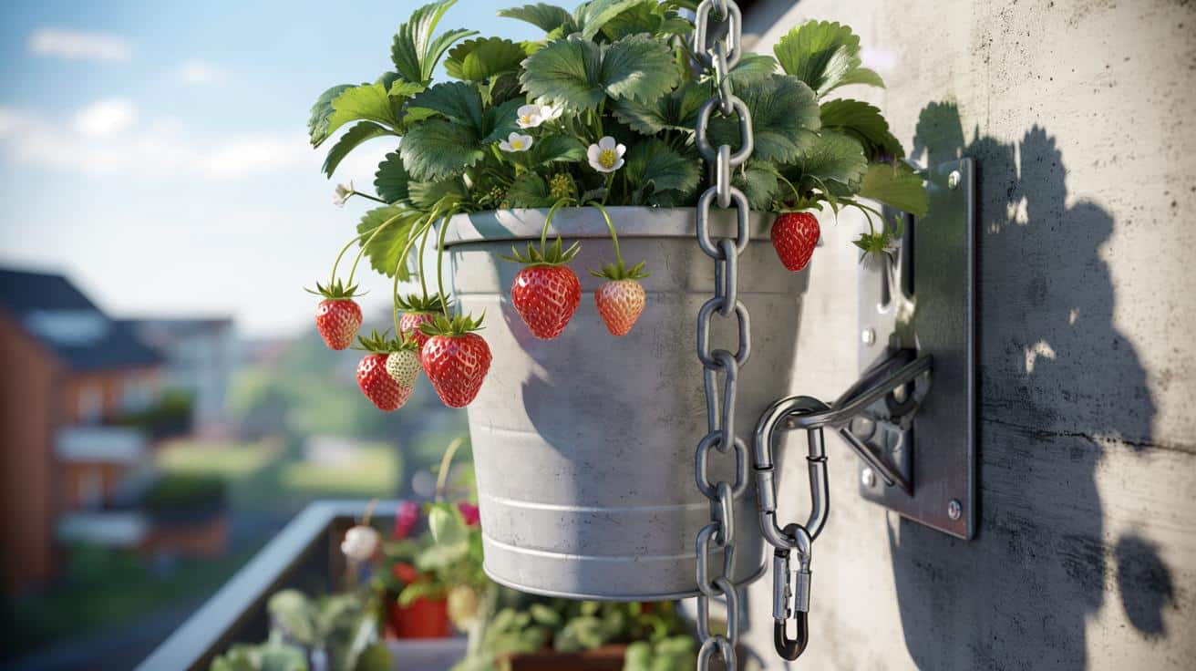Truskawki w wiadrze do góry nogami? Sprawdź, jak je bezpiecznie podwiesić