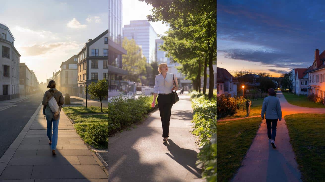 Trzy konkretne pory dnia, kiedy spacer działa najmocniej na zdrowie