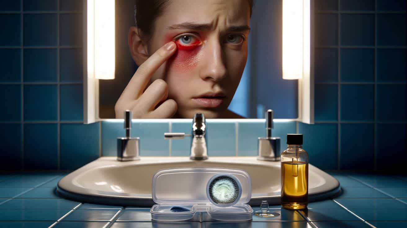 Trzymasz soczewki w pojemniku bez płynu dłużej niż noc? Infekcja rogówki