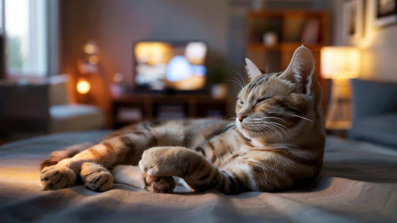 Twój kot śpi z łapkami na oczach? Oto, co naprawdę oznacza ten widok