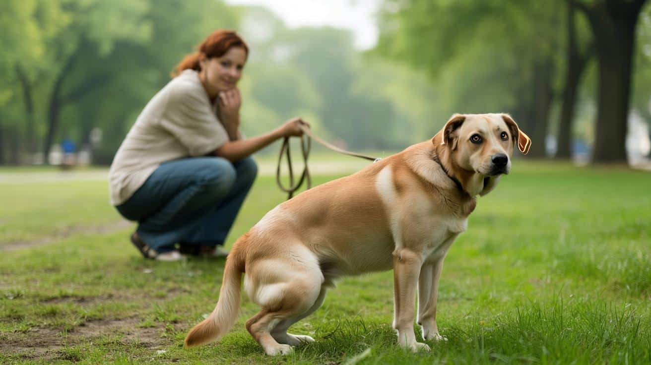 Twój pies wpatruje się w ciebie, gdy się załatwia? To nie przypadek