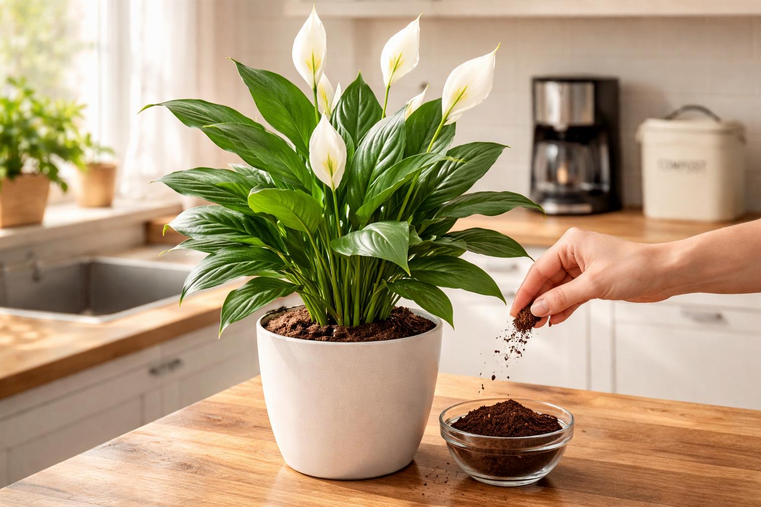 Twój skrzydłokwiat nie kwitnie? Ten odpad z kuchni potrafi go obudzić