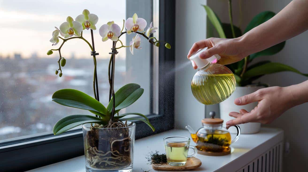 Twoja orchidea nie kwitnie? Wypróbuj japoński rytuał z zieloną herbatą
