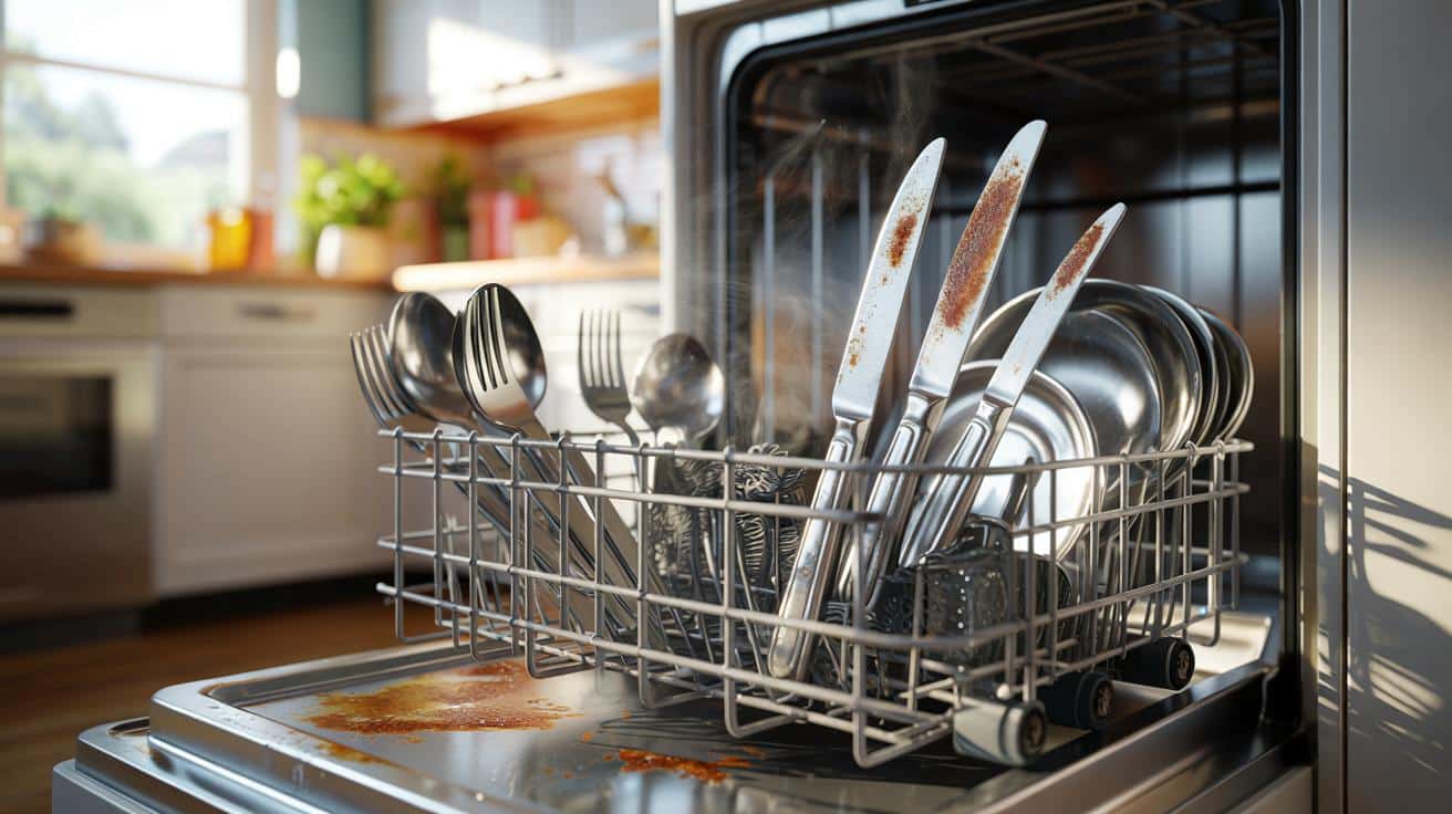 Twoje sztućce „rdzewieją” w zmywarce? Winny jest prosty błąd