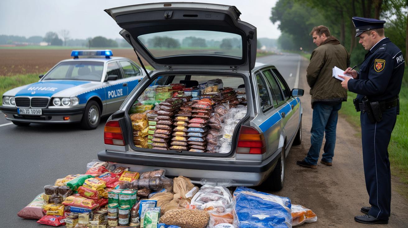 Tysiące tabliczek czekolady w aucie 30-latka. Policja w Brandenburgii bada sprawę