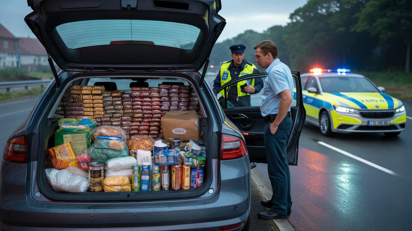 Tysiące tabliczek czekolady w aucie 30-latka. Policja mówi o paserce