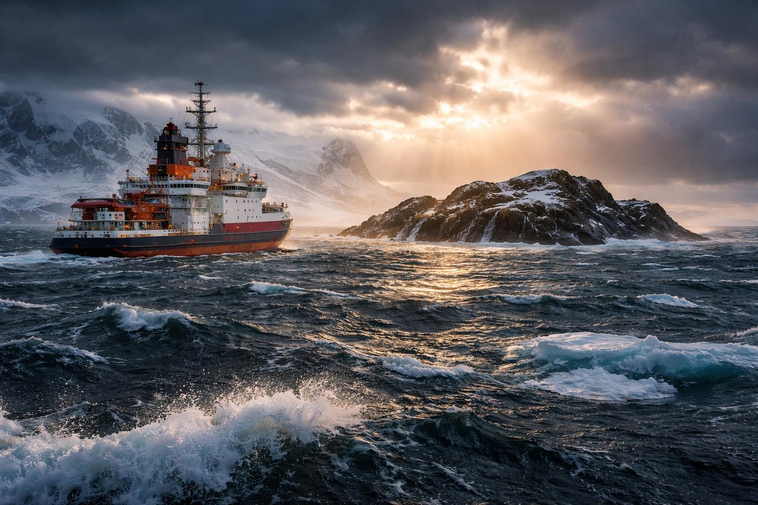 Uciekali przed sztormem w Antarktyce. Zobaczyli ląd, którego nie ma na mapach