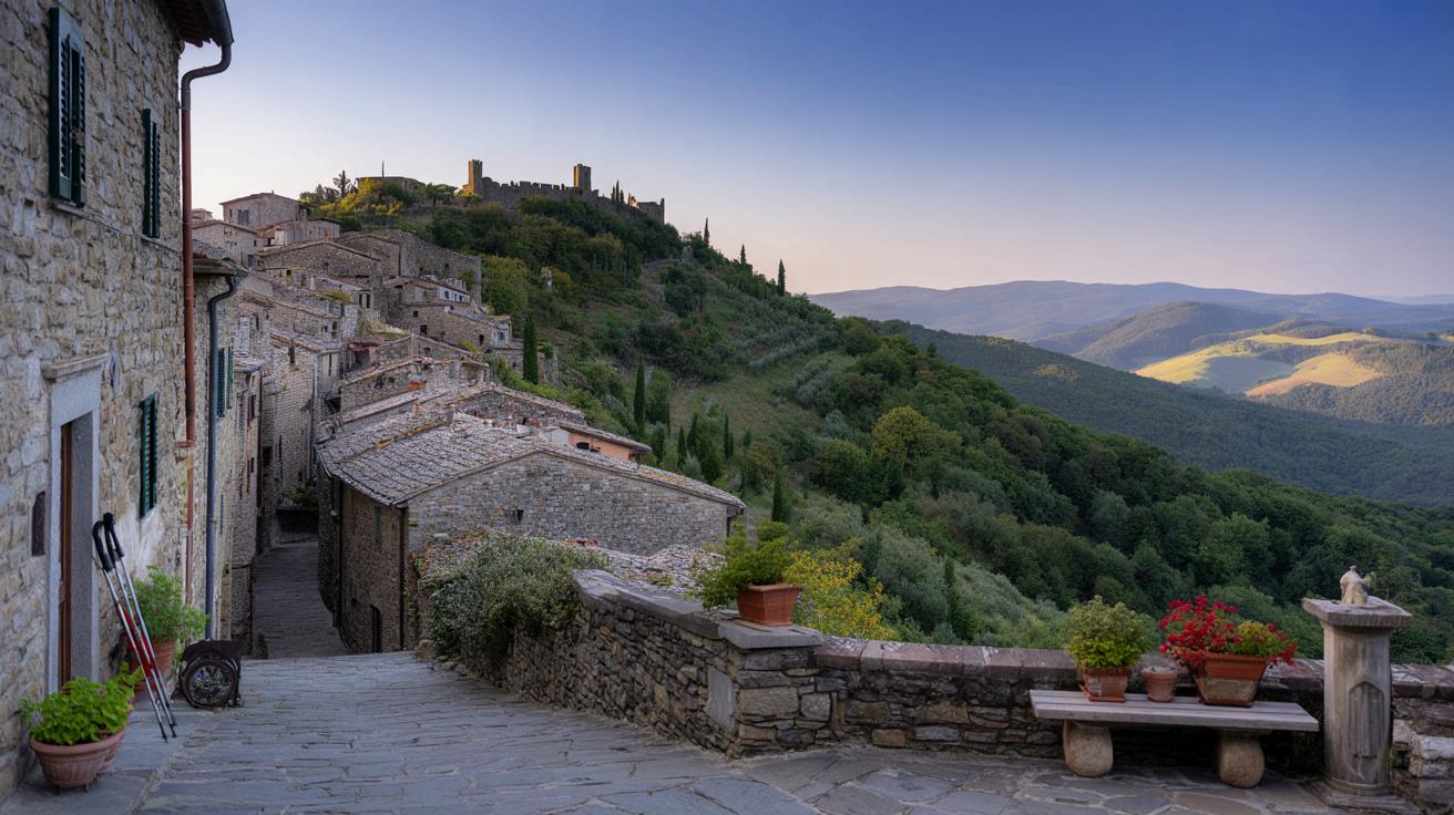 Ukryta kamienna wioska w Toskanii: Raggiolo jak zatrzymane w czasie