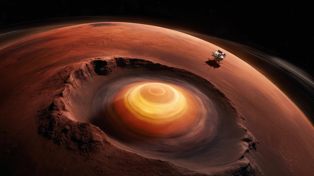 Ukryty gigant pod powierzchnią Marsa przyspiesza obrót czerwonej planety