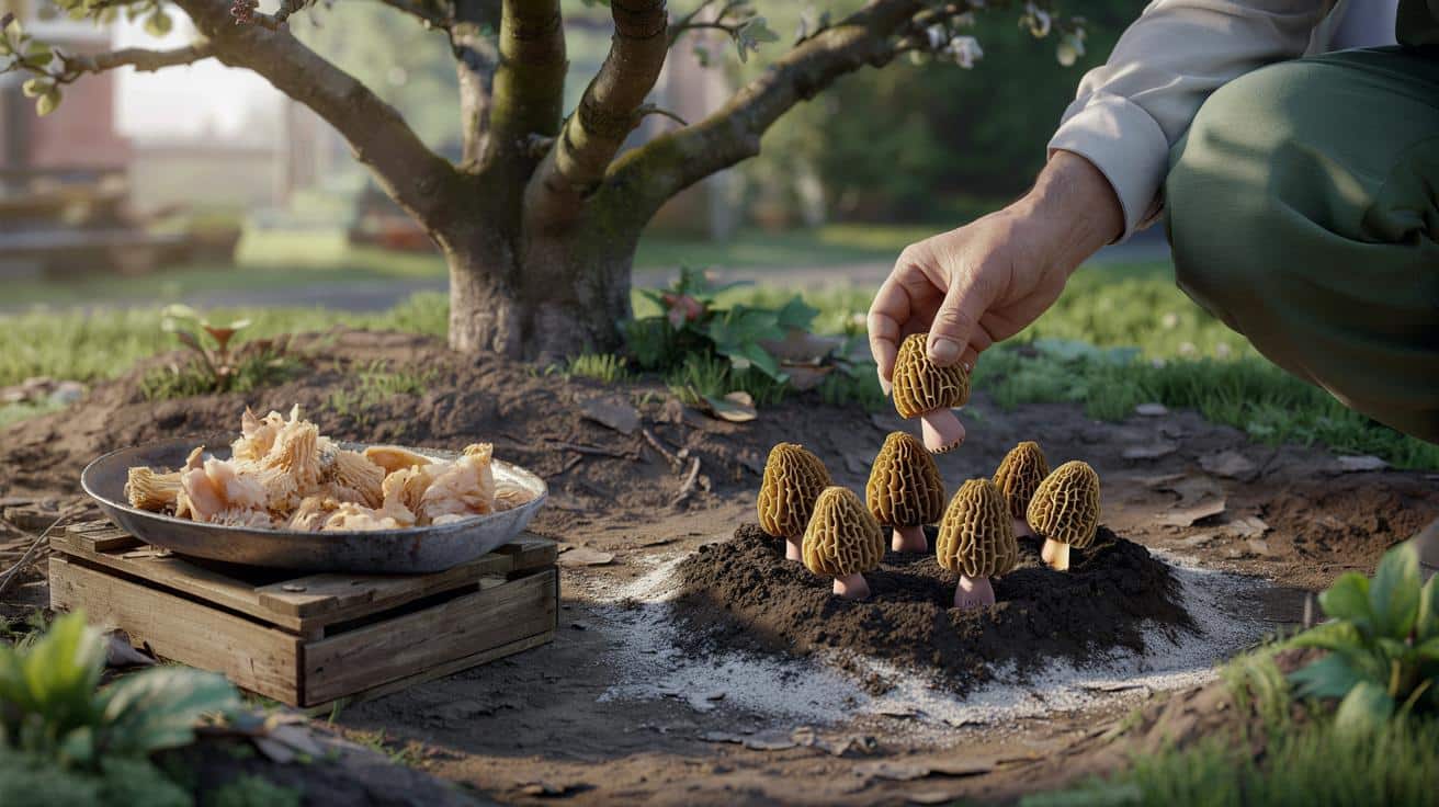 Uprawa smardzów w ogrodzie: ten domowy odpad robi różnicę