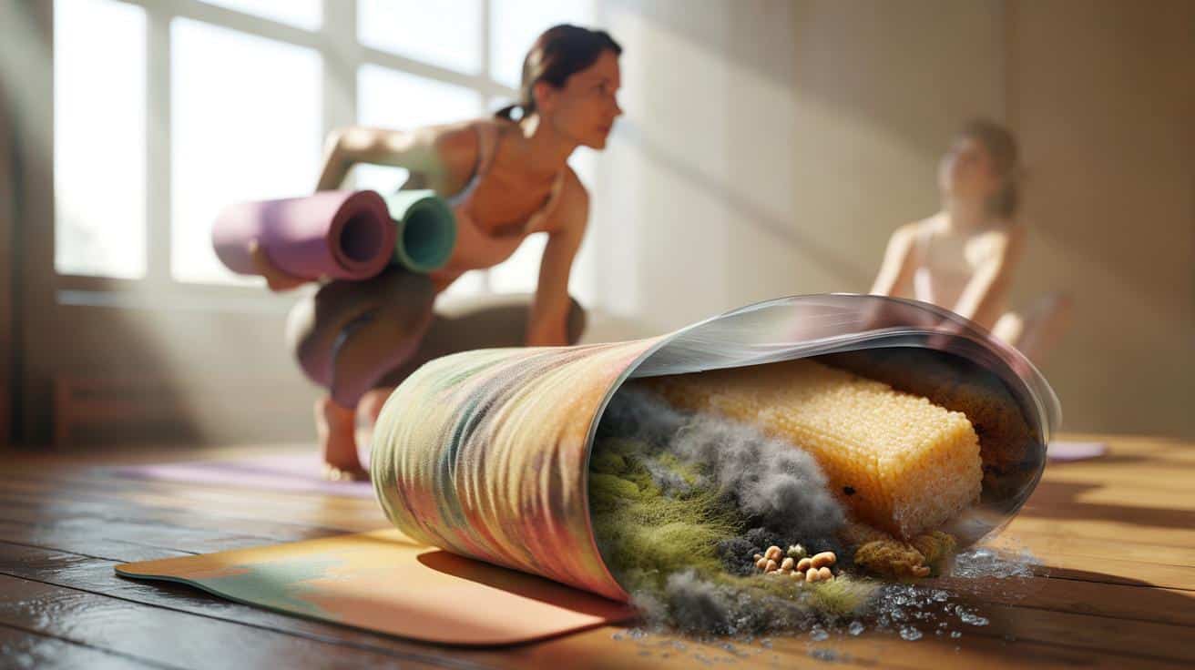 Używasz tej samej poduszki do jogi od lat? Grzyb i bakterie w materiale