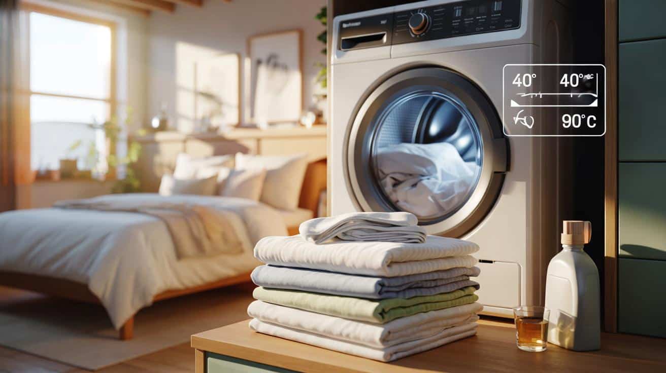 W ilu stopniach prać pościel? Jedna zasada rozwiązuje dylemat 40, 60 czy 90°C