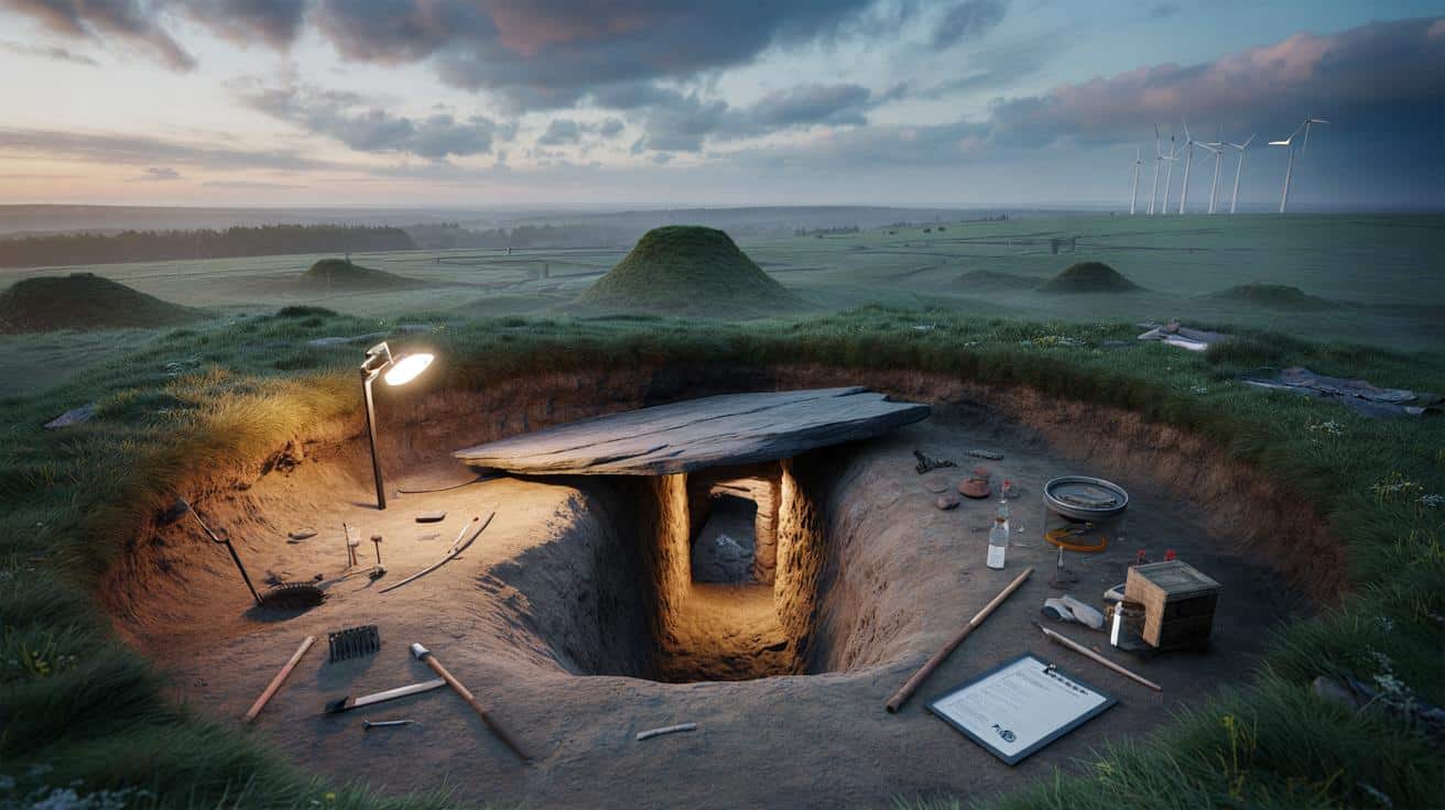 W Niemczech znaleziono średniowieczny tunel ukryty pod pradawnym cmentarzyskiem
