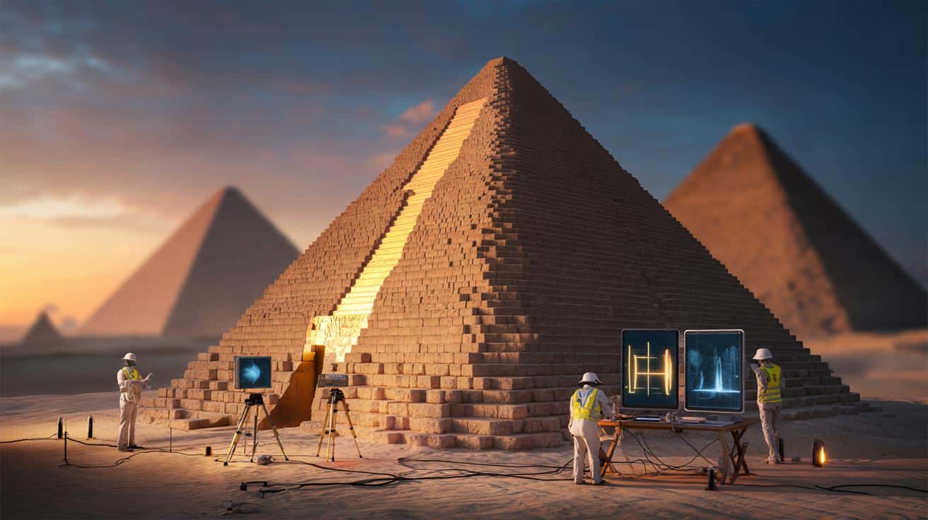 W piramidzie w Gizie namierzono dwie sekretnie ukryte komory