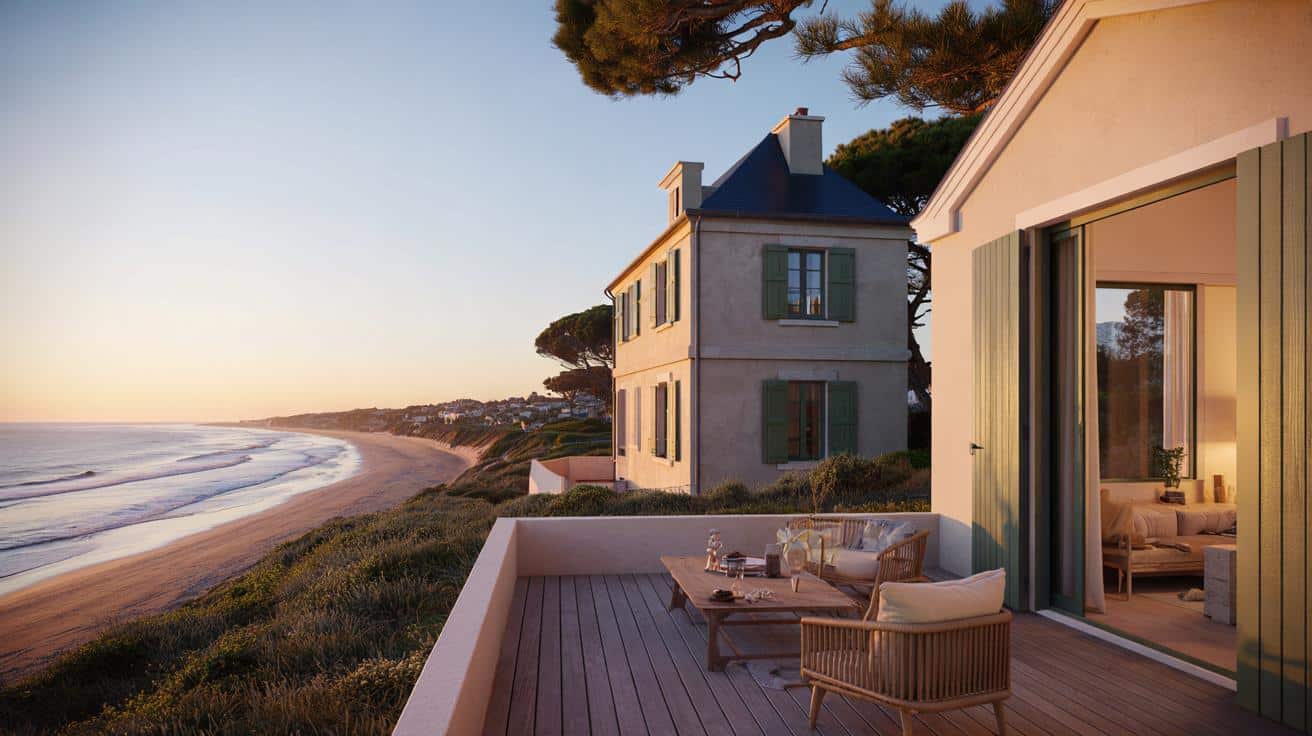 Wakacyjna kryjówka Jeana Dujardina: nadmorska willa z widokiem na ocean
